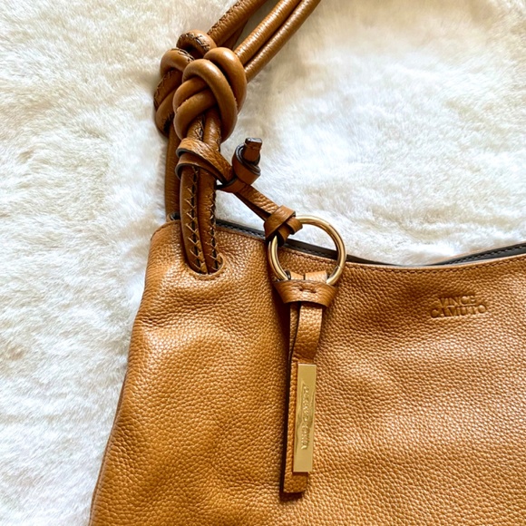 VINCE CAMUTO Hobo Shoulder Bag Rustic Oak - Picture 11 of 13